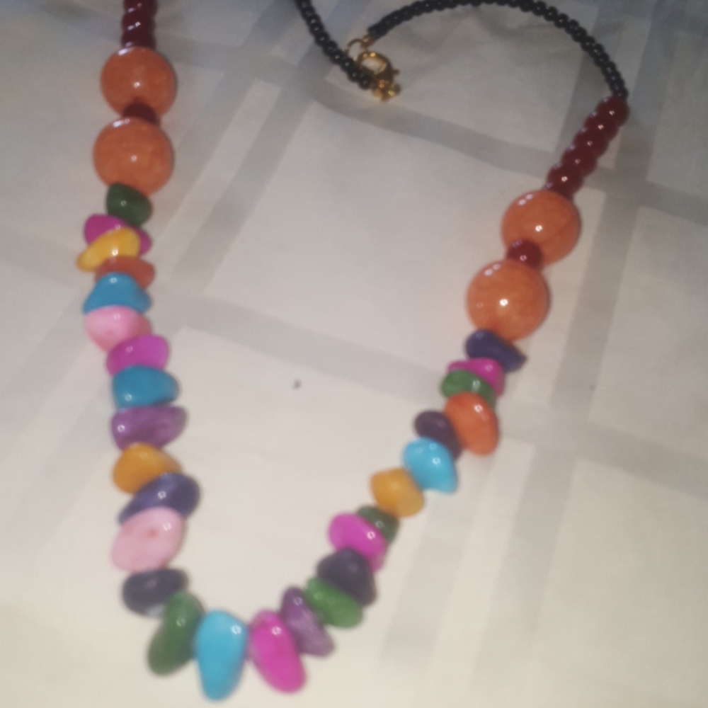 one of a kind with Alabaster stones 💚💛❤💜 - Picture 7 of 7